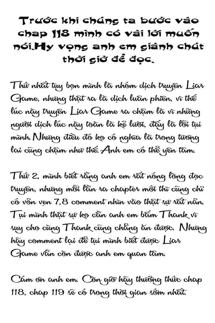 Liar Game Chương 118 - Truyentranhaz.net