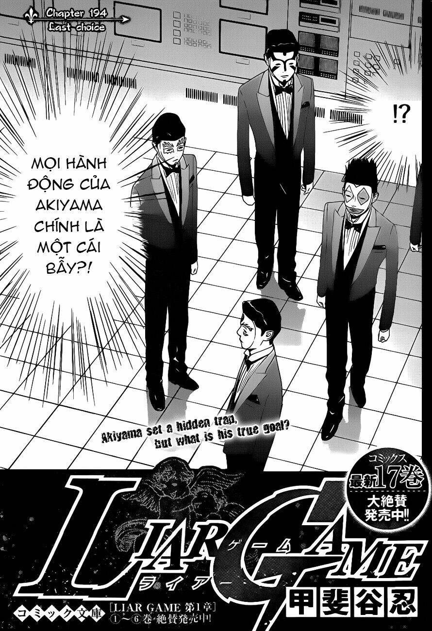 Liar Game Chương 194 - Truyentranhaz.net