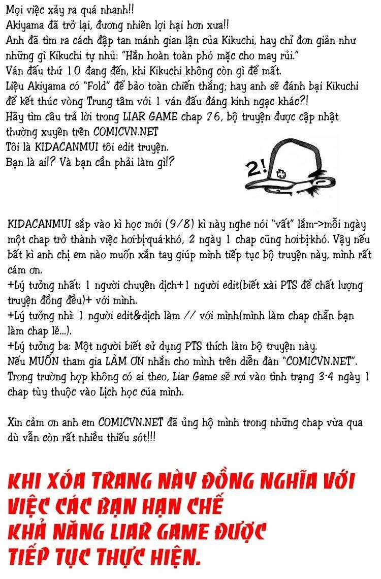 Liar Game Chương 75 - Truyentranhaz.net