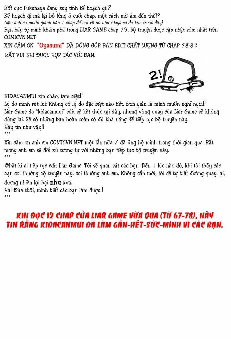 Liar Game Chương 78 - Truyentranhaz.net