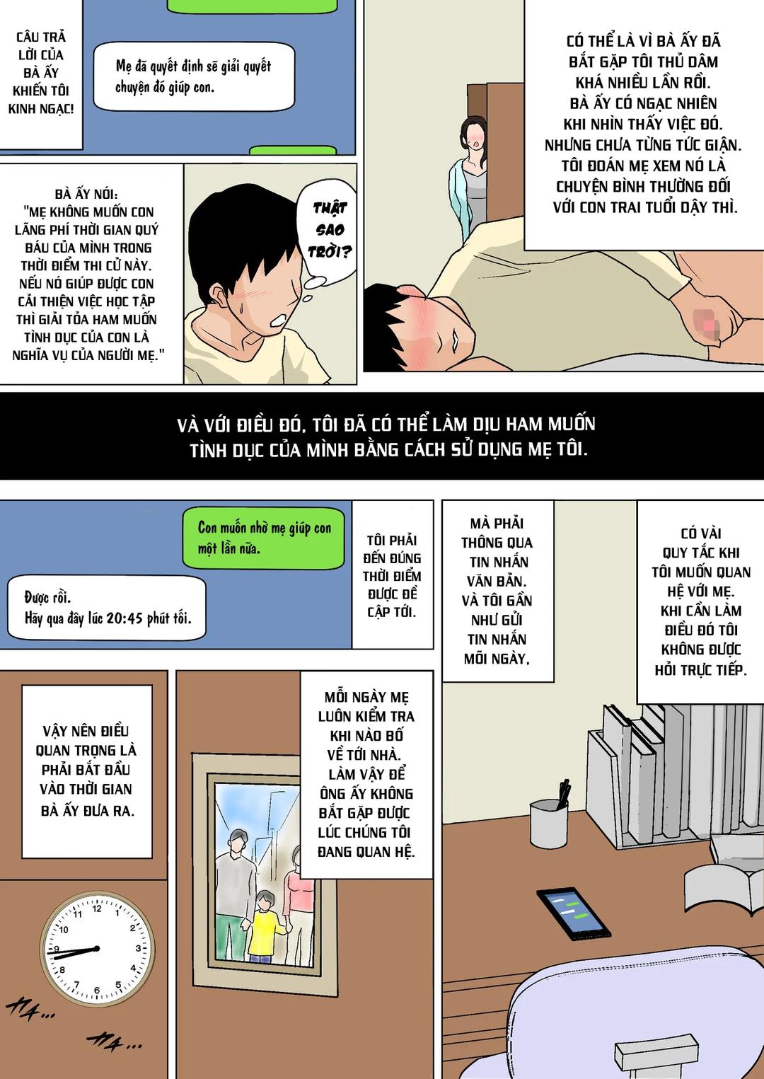 Giải Tỏa Ham Muốn Với Mẹ Mỗi Ngày Chương 1 - trang 69